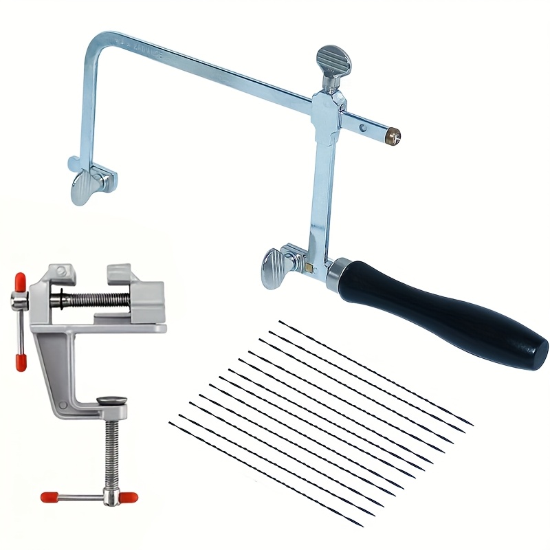 Jewelry Making Vise - Ayarlanabilir Çerçeveli ve 12 Bıçaklı Profesyonel