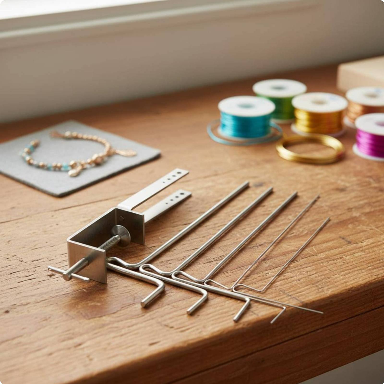 Wire Jewelry Making Jig - Tel Sarma Mandrel Seti 5 Değiştirilebilir