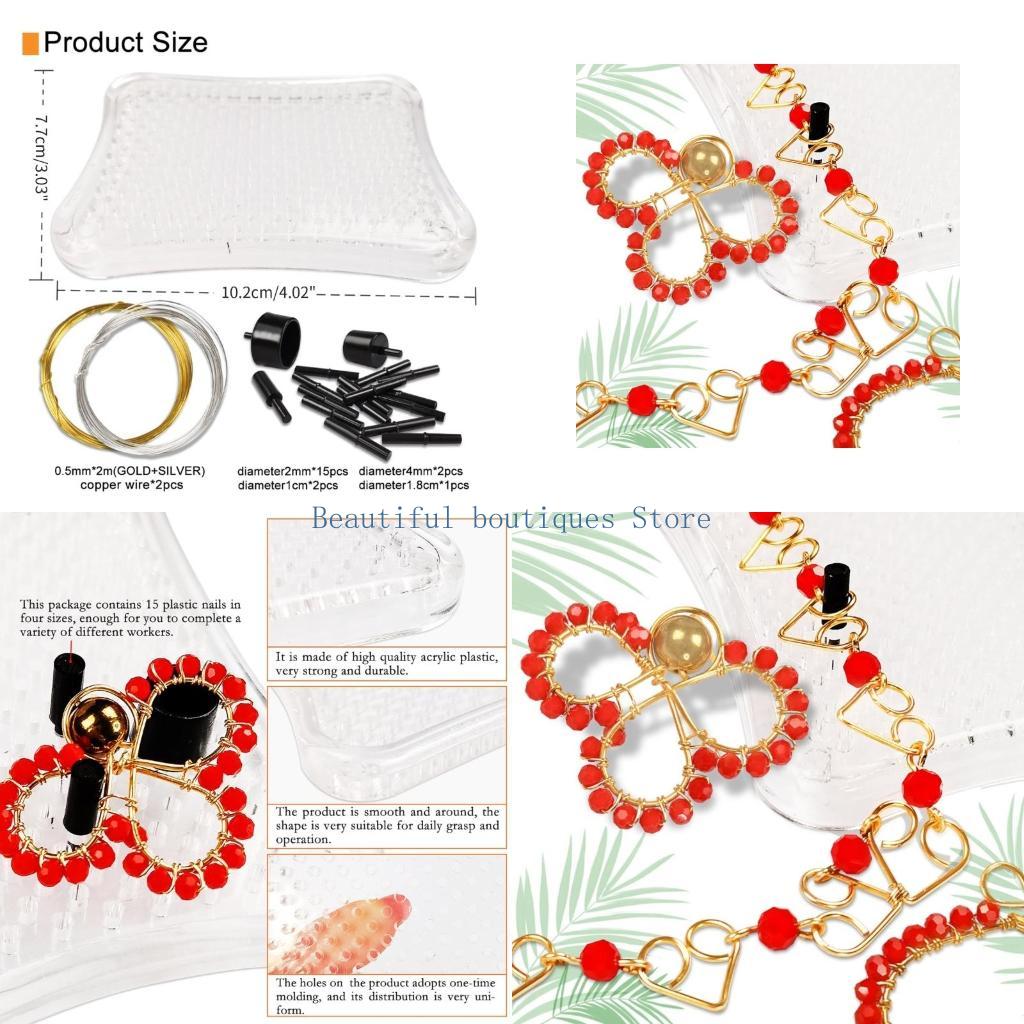 Wire Jewelry Making Jig - Bilezik, Küpe, Takı Tasarım Yapımı için