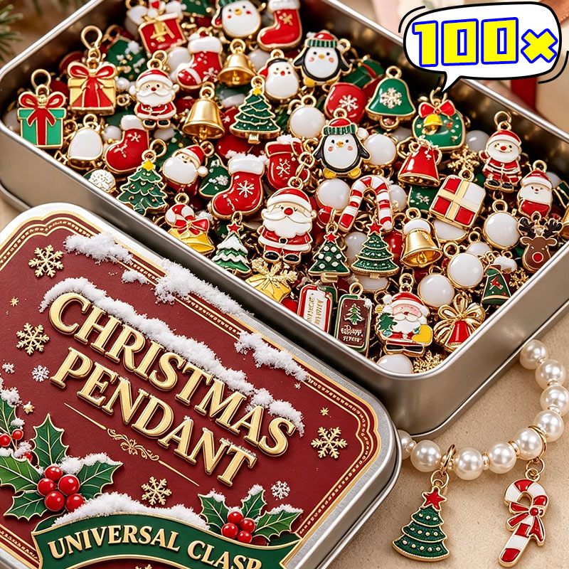 Jewelry Making Education - Noel Anahtarlıkları Kolye Uçları DIY Karışık