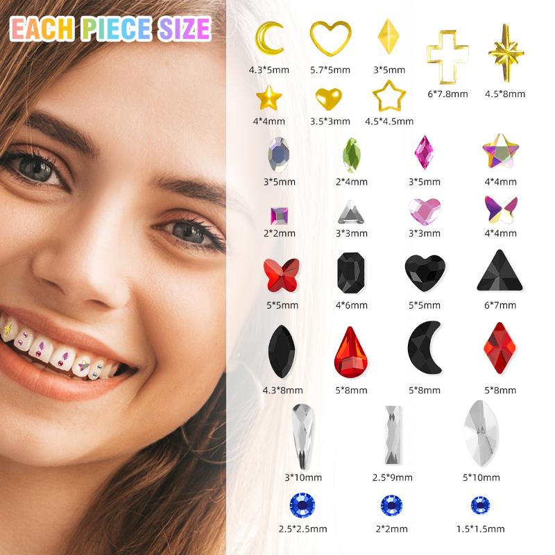 1 takım Diş Diş Taşlar Kristal - Jewelry Making Tool Kit incelemesi ve fiyatı