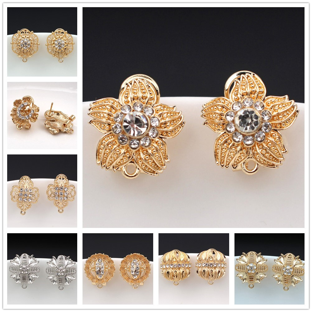 10 çift CZ Çiçek Küpe, Halka A - Jewelry Making Dubai incelemesi ve fiyatı