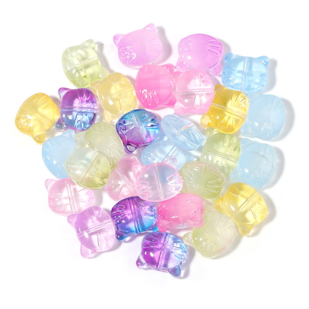 30 adet/grup Sevimli Cam Kedi  - Jewelry Making Jig incelemesi ve fiyatı