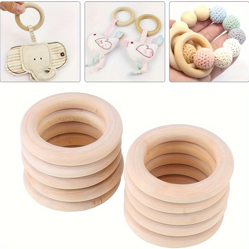 Doğal Ahşap Halka Halkalar 3 B - Jewelry Making Education incelemesi ve fiyatı